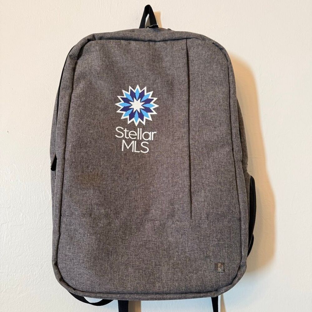 Kapston Pierce Laptop Ipad  Stellar MLS Logo Heather Gray Backpack Bag Large